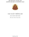 Bài giảng Xác suất thống kê: Phần 1 - Trường ĐH Võ Trường Toản