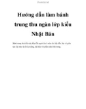 Hướng dẫn làm bánh trung thu ngàn lớp kiểu Nhật Bản