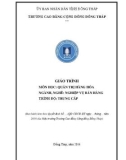 Giáo trình Quản trị hàng hóa (Ngành: Nghiệp vụ bán hàng - Trung cấp) - Trường Cao đẳng Cộng đồng Đồng Tháp