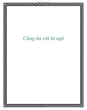 Căng da với bí ngô