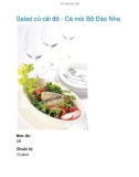 Salad củ cải đỏ - Cá mòi Bồ Đào Nha