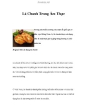 Lá Chanh Dùng Trong Ẩm Thực