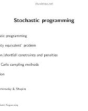 Lecture Convex optimization - Chapter: Stochastic programming