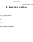 Lecture Convex optimization - Chapter: Geometric problems