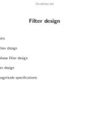 Lecture Convex optimization - Chapter: Filter design