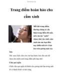 Trang điểm hoàn hảo cho cằm xinh