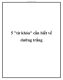 5 từ khóa nên cần biết về dưỡng trắng