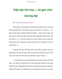 Tiếp cận hội hoạ — từ góc nhìn đương đại