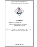 Giáo trình Luật kinh tế (Ngành: Nghiệp vụ bán hàng - Trung cấp) - Trường Cao đẳng Nghề Đồng Tháp