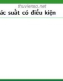 Bài giảng Xác suất thống kê và quy hoạch thực nghiệm: Chương 1.4 - Nguyễn Thị Thanh Hiền