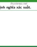 Bài giảng Xác suất thống kê và quy hoạch thực nghiệm: Chương 1.2 - Nguyễn Thị Thanh Hiền