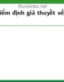 Bài giảng Xác suất thống kê và quy hoạch thực nghiệm: Chương 5.2 - Nguyễn Thị Thanh Hiền