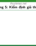 Bài giảng Xác suất thống kê và quy hoạch thực nghiệm: Chương 5.1 - Nguyễn Thị Thanh Hiền