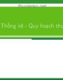 Bài giảng Xác suất thống kê và quy hoạch thực nghiệm: Chương 3.1 - Nguyễn Thị Thanh Hiền