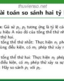 Bài giảng Xác suất thống kê và quy hoạch thực nghiệm: Chương 5.5 - Nguyễn Thị Thanh Hiền