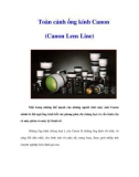 Toàn cảnh ống kính Canon (Canon Lens Line)