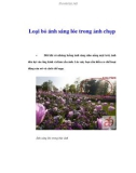 Loại bỏ ánh sáng lóe trong ảnh chụp