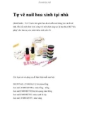 Tự vẽ nail hoa xinh tại nhà