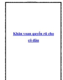 Khăn voan quyến rũ cho cô dâu