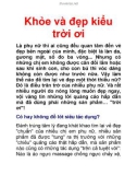 Khỏe và đẹp với kiểu trời ơi