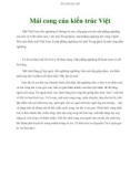 Mái cong của kiến trúc Việt