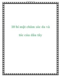 10 bí mật chăm sóc da và tóc của dâu tây