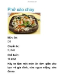 Phở xào chay