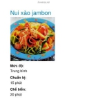 Nui xào jambon