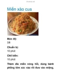 Miến xào cua