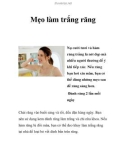 Mẹo làm trắng răng