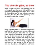 Tập cho cân giảm, eo thon