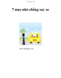 7 mẹo nhỏ chống say xe