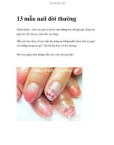 13 mẫu nail đời thường