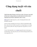 Công dụng tuyệt vời của chuốing và rất tốt cho