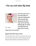 Cho nụ cười luôn lấp lánh