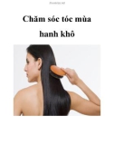 Chăm sóc tóc mùa hanh khô