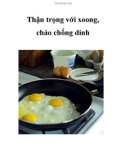 Thận trọng với xoong, chảo chống dính