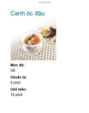 Canh óc đậu