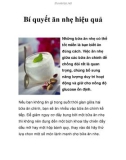 Bí quyết ăn nhẹ hiệu quả