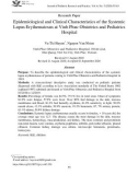 Đặc điểm dịch tễ, lâm sàng Lupus ban đỏ hệ thống của bệnh nhi tới khám tại Bệnh viện Sản Nhi Vĩnh Phúc