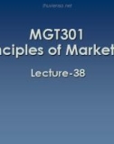 Lecture Principles of Marketing: Lesson 38