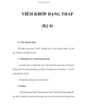 VIÊM KHỚP DẠNG THẤP (Kỳ 6)