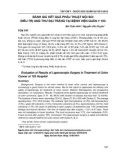 Đánh giá kết quả phẫu thuật nội soi điều trị ung thư đại tràng tại bệnh viện Quân y 103
