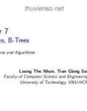 Lecture Data structures and algorithms: Chapter 7 - AVL Trees, B - Trees