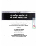 Một số hướng dẫn cách điều trị kháng sinh theo kinh nghiệm (Tập 1): Phần 4