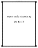 Một số thuốc cần chuẩn bị cho dịp Tết