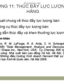 Bài giảng Quản trị bán hàng: Chương 11 - ĐH Kinh tế Quốc dân