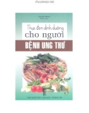 thực đơn dinh dưỡng cho người bệnh ung thư