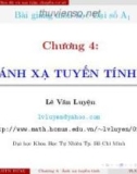 Bài giảng Đại số A1: Chương 4 - Lê Văn Luyện