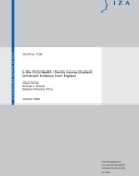 IS THE CHILD HEALTH/FAMILY INCOME GRADIENT UNIVERSAL? EVIDENCE FROM ENGLAND